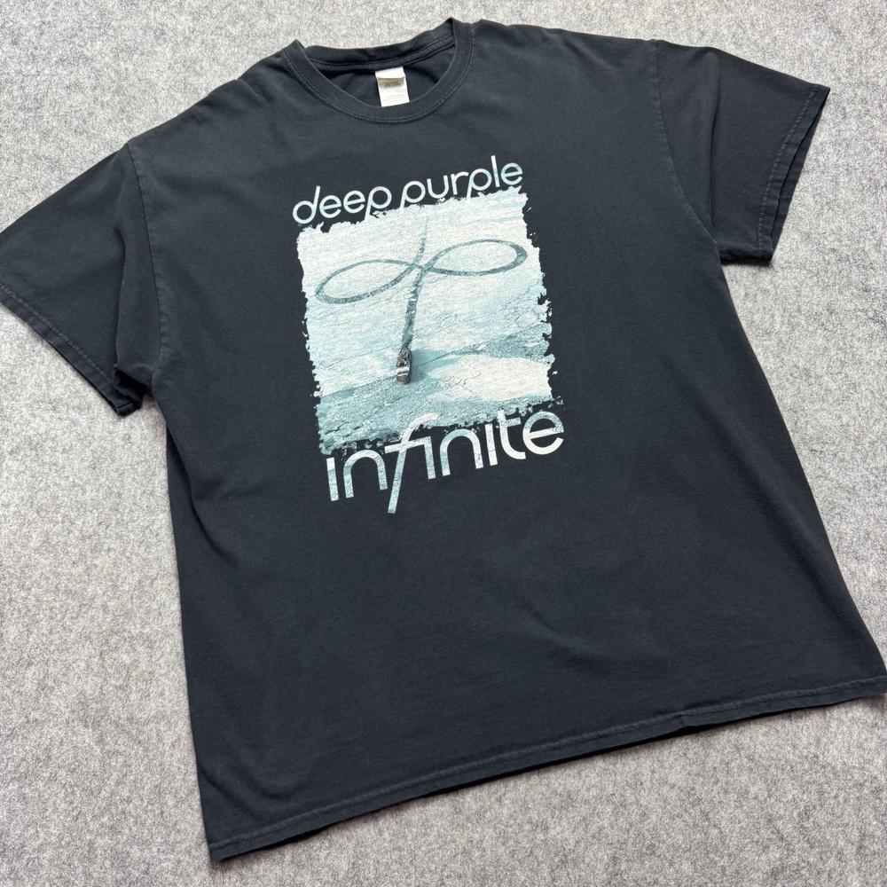 Deep Purple 2017 Shirt Men XL Black Gildan Infinite Graphic Concert Y2K Rock Tee